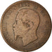 Coin, Italy, Vittorio Emanuele II, 10 Centesimi, 1866, Milan, VF(30-35), Copper