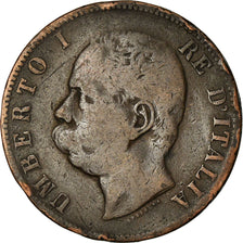 Coin, Italy, Umberto I, 10 Centesimi, 1893, Birmingham, VF(30-35), Copper