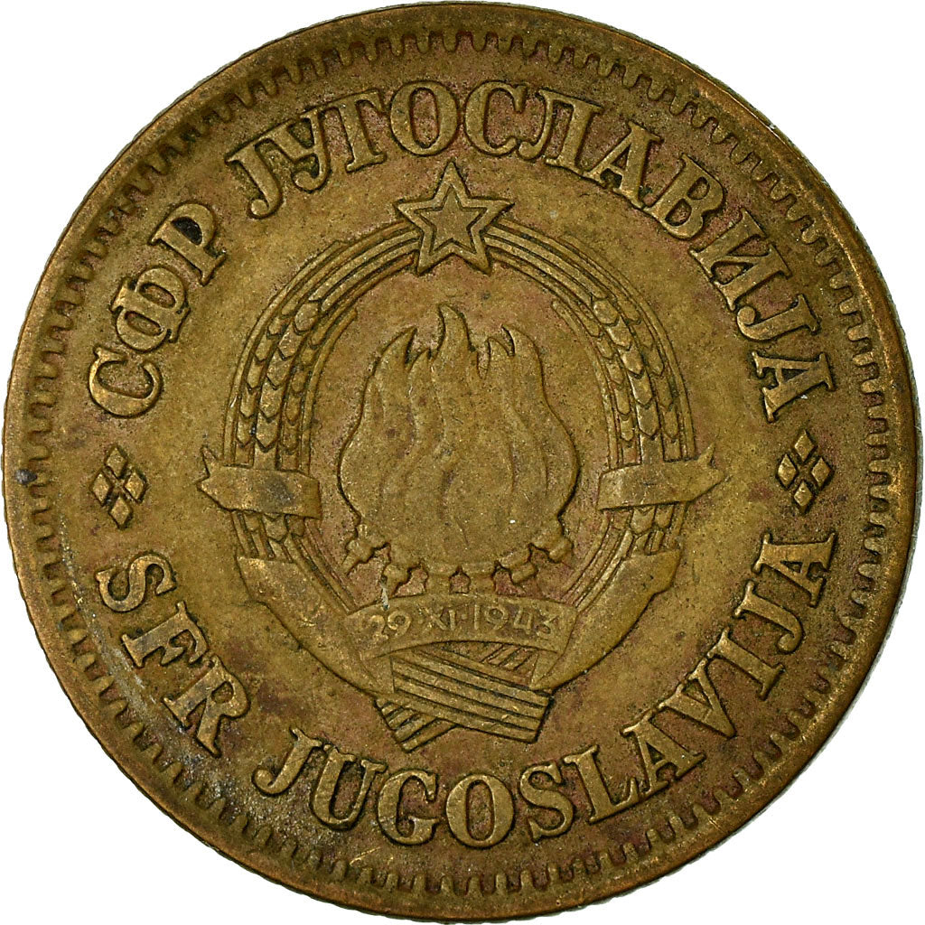 Moeda, Jugoslávia, 20 Para, 1965, VF(30-35), Latão, KM:45