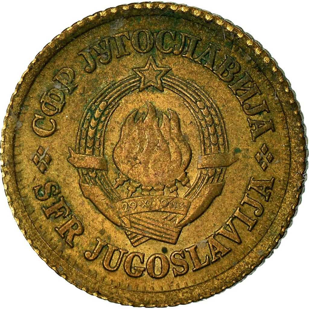 Monnaie, Yougoslavie, 5 Para, 1965, TB+, Laiton, KM:43