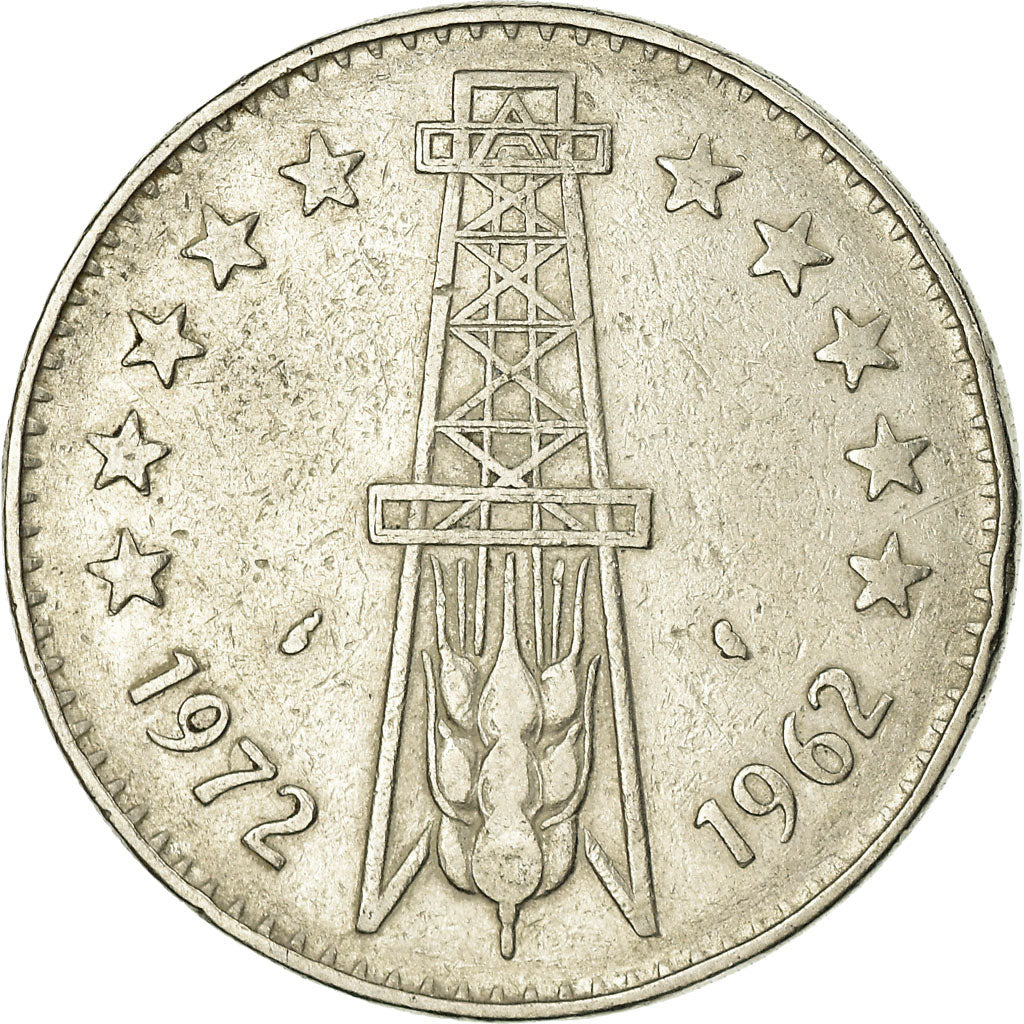 Coin, Algeria, 5 Dinars, 1972, Paris, EF(40-45), Silver, KM:105