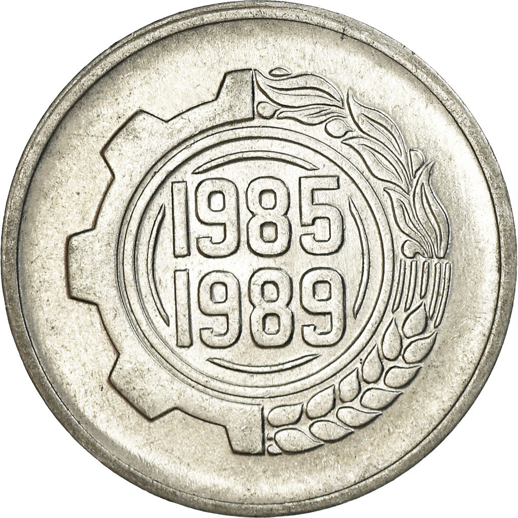 Coin, Algeria, 5 Centimes, 1989, Paris, EF(40-45), Aluminum, KM:116
