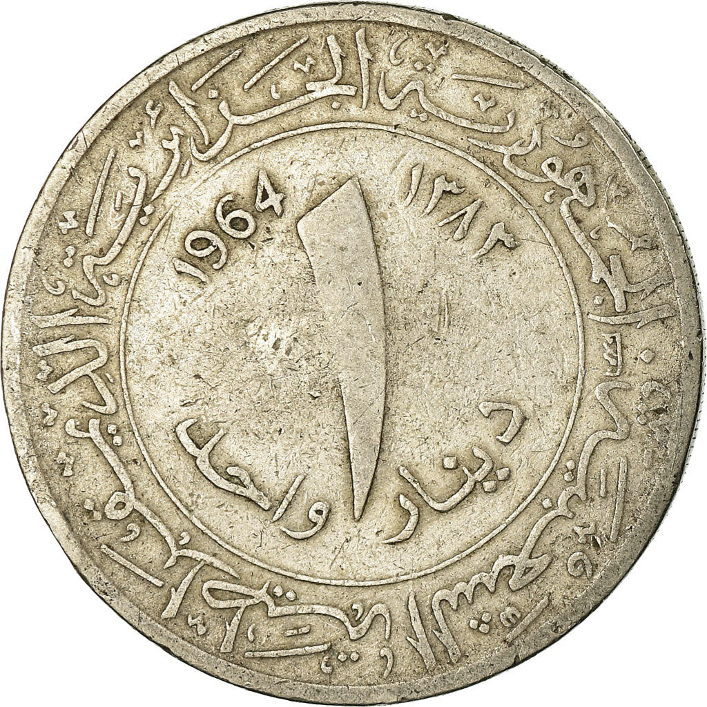 Monnaie, Algeria, Dinar, 1964, Paris, TB+, Copper-nickel, KM:100