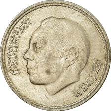Coin, Morocco, al-Hassan II, 5 Dirhams, 1975, Paris, EF(40-45), Copper-nickel