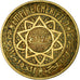 Coin, Morocco, Mohammed V, 50 Francs, 1951, Paris, VF(30-35), Aluminum-Bronze