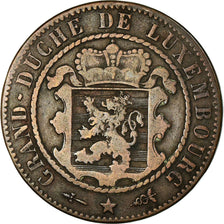 Coin, Luxembourg, William III, 10 Centimes, 1870, Utrecht, VF(30-35), Bronze