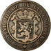 Coin, Luxembourg, William III, 10 Centimes, 1870, Utrecht, VF(30-35), Bronze