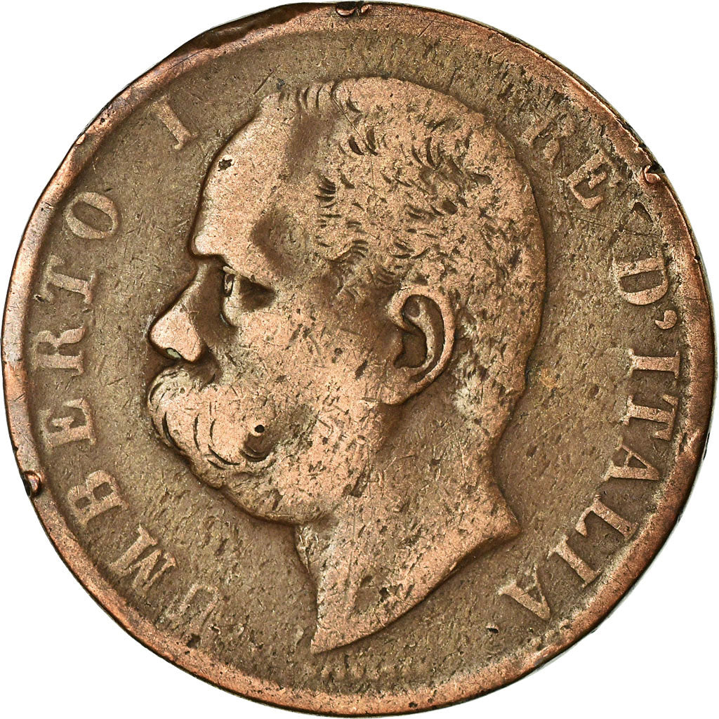 Coin, Italy, Umberto I, 10 Centesimi, 1894, Rome, VF(30-35), Copper, KM:27.2