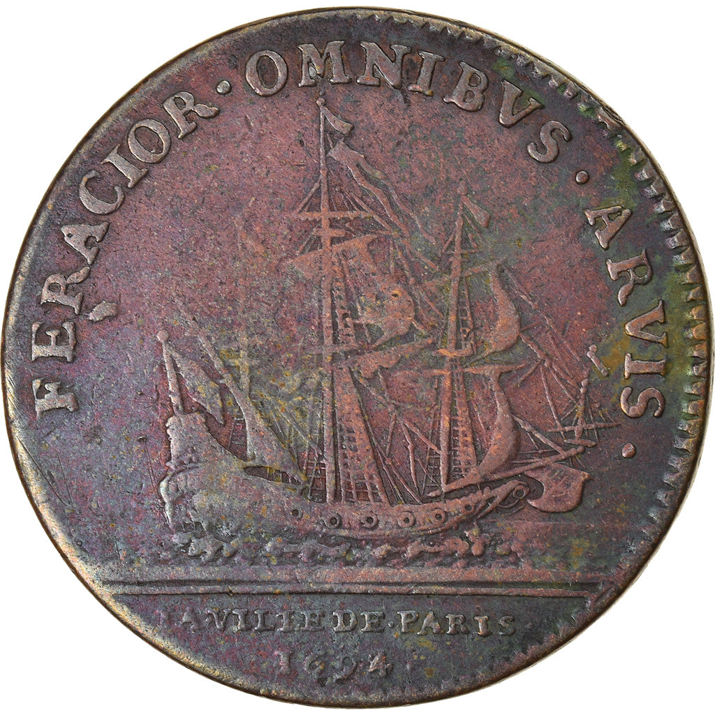 France, Token, Louis XIV, Administration Municipale de Paris, History, 1694
