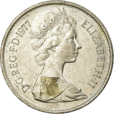 Coin, Great Britain, Elizabeth II, 10 New Pence, 1977, VF(30-35), Copper-nickel