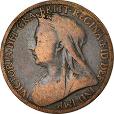 Coin, Great Britain, Victoria, Penny, 1901, VF(20-25), Bronze, KM:790