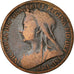 Coin, Great Britain, Victoria, Penny, 1901, VF(20-25), Bronze, KM:790