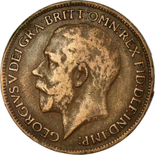 Coin, Great Britain, George V, Farthing, 1921, VF(30-35), Bronze, KM:808.2