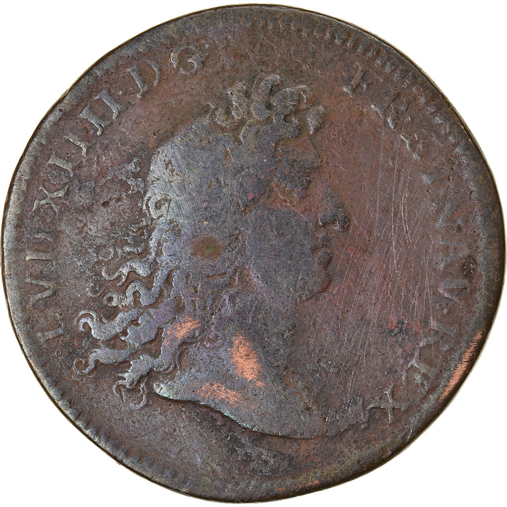 Francia, Token, Louis XIV, La Flandre Subjuguée, History, 1677, BC+, Cobre