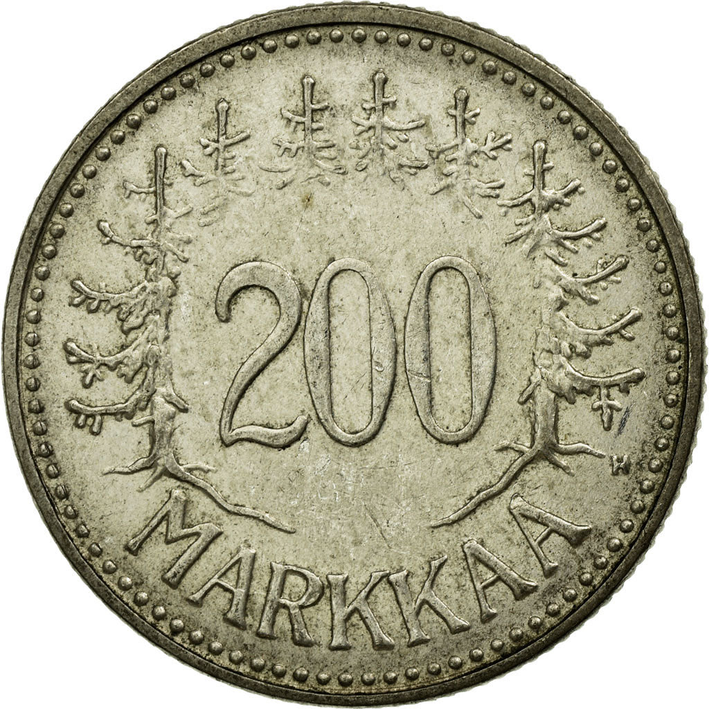 Coin, Finland, 200 Markkaa, 1956, EF(40-45), Silver, KM:42