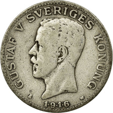 Münze, Schweden, Gustaf V, Krona, 1916, S, Silber, KM:786.1