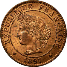 Coin, France, Cérès, Centime, 1897, Paris, VF(30-35), Bronze, KM:826.1