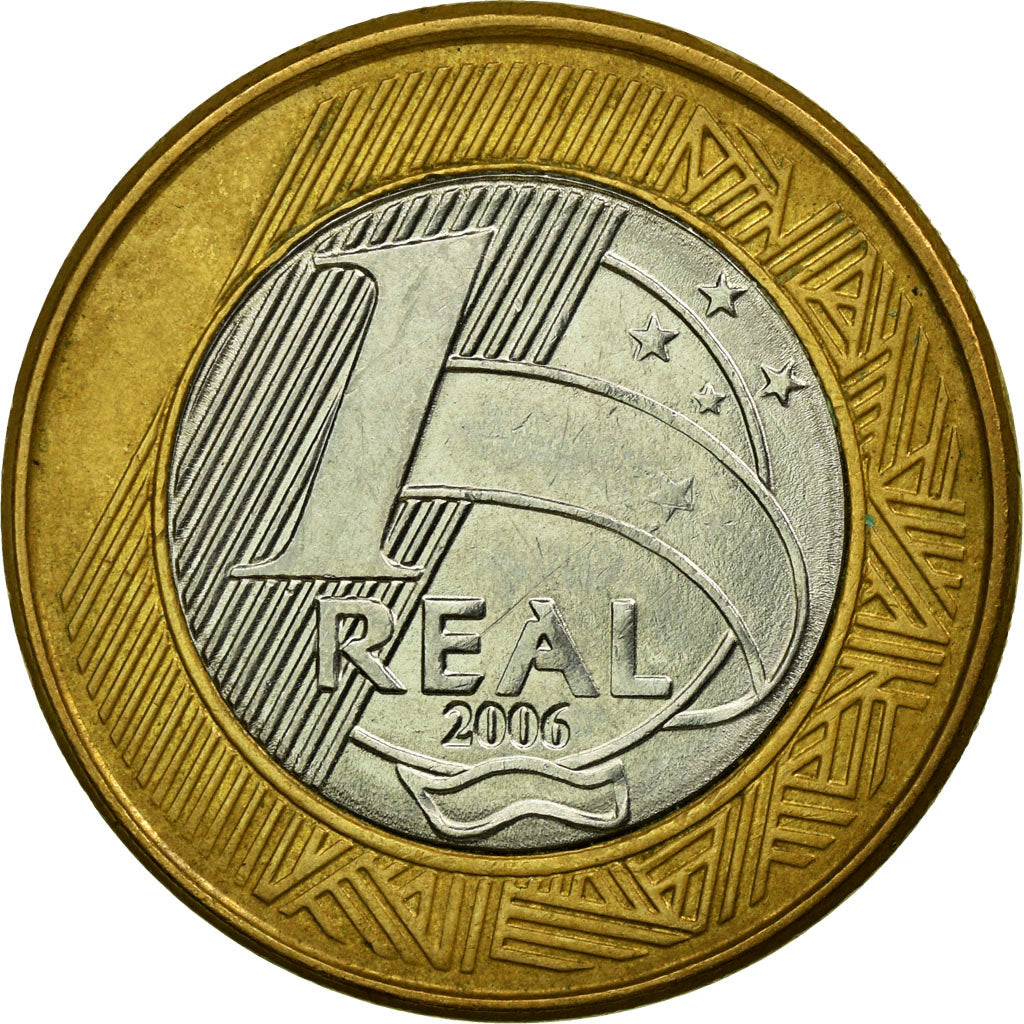 Monnaie, Brésil, Real, 2006, Rio de Janeiro, TTB, Bi-Metallic, KM:652a