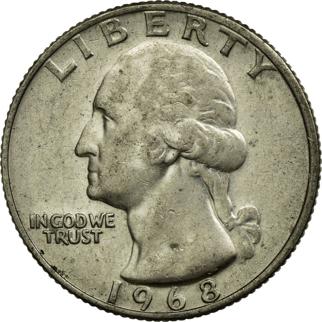 Monnaie, États-Unis, Washington Quarter, Quarter, 1968, U.S. Mint