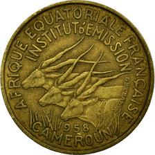 Monnaie, Cameroun, 25 Francs, 1958, Paris, TB+, Aluminum-Bronze, KM:12