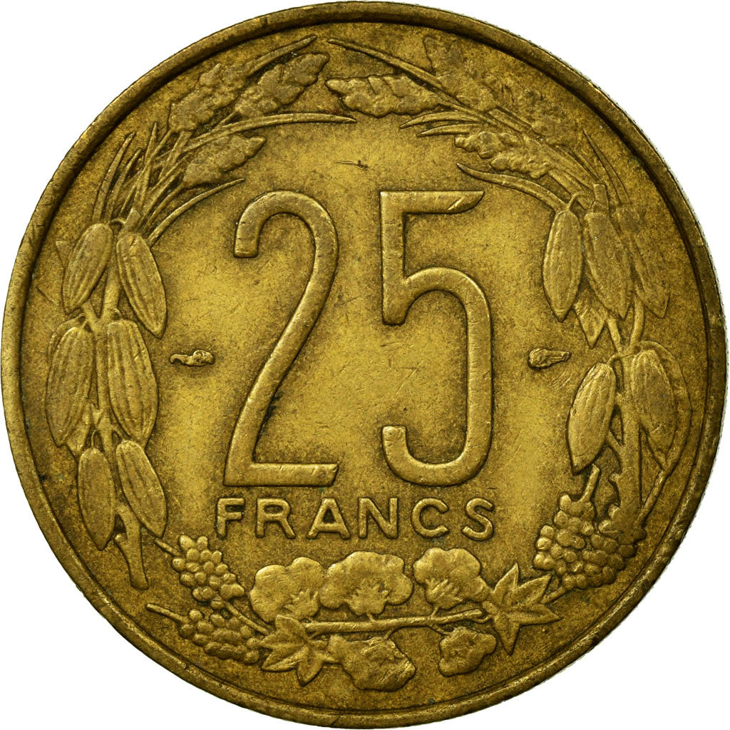 Monnaie, Cameroun, 25 Francs, 1958, Paris, TB+, Aluminum-Bronze, KM:12