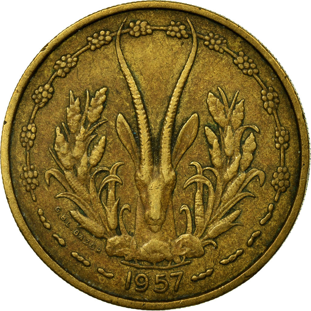 Coin, Cameroon, 25 Francs, 1957, Paris, EF(40-45), Aluminum-Bronze, KM:12