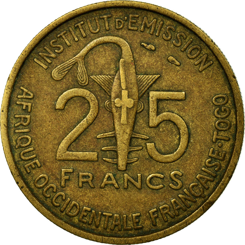 Coin, Cameroon, 25 Francs, 1957, Paris, EF(40-45), Aluminum-Bronze, KM:12