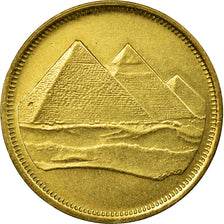 Coin, Egypt, 5 Piastres, 1984/AH1404, AU(55-58), Aluminum-Bronze, KM:622.1