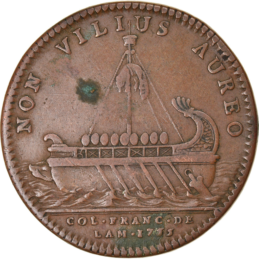 token, Canada, Colonies Françaies de l'Amérique, Jeton, 1755, VF(30-35)