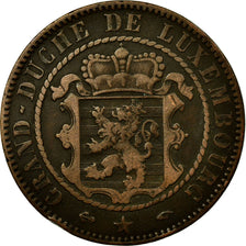 Coin, Luxembourg, William III, 10 Centimes, 1860, Paris, EF(40-45), Bronze