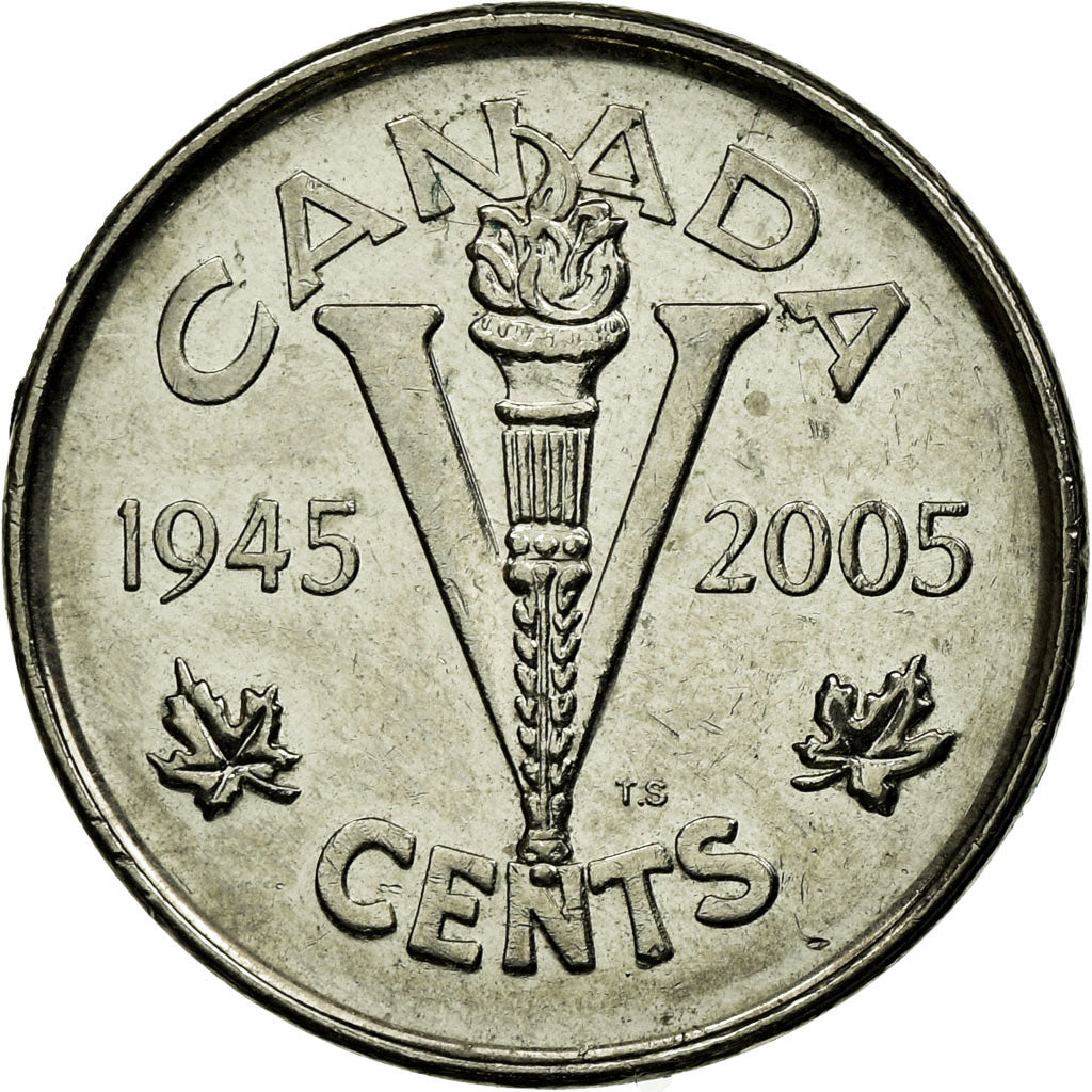 Monnaie, Canada, Elizabeth II, 5 Cents, 2005, Royal Canadian Mint, TTB, Nickel