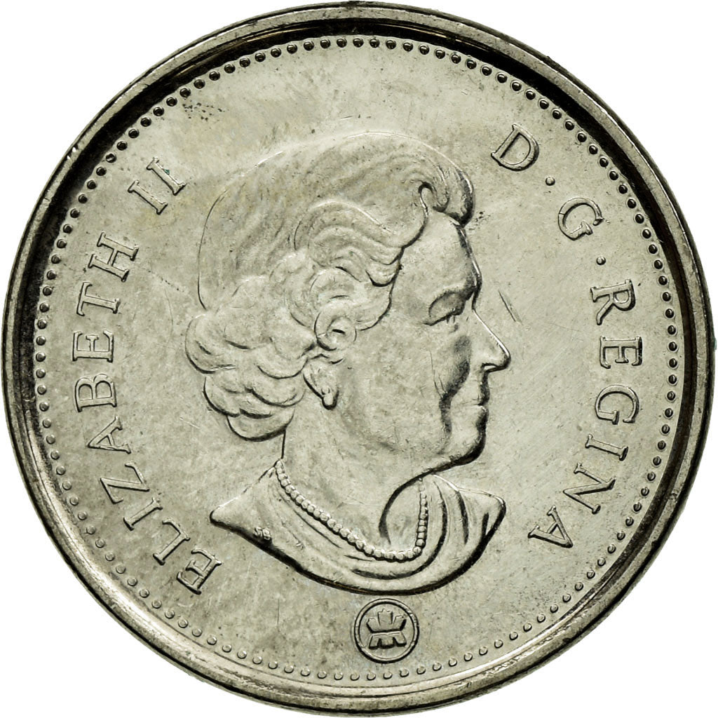 Coin, Canada, Elizabeth II, 5 Cents, 2011, Royal Canadian Mint, Winnipeg