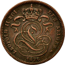 Coin, Belgium, Leopold II, Centime, 1876, EF(40-45), Copper, KM:33.1