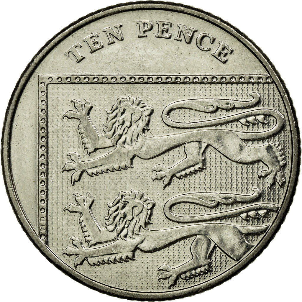 Moneda, Gran Bretaña, Elizabeth II, 10 Pence, 2013, British Royal Mint, MBC