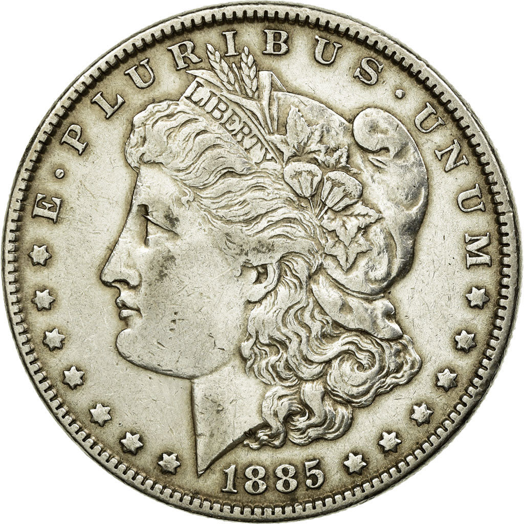 Coin, United States, Morgan Dollar, Dollar, 1885, U.S. Mint, Philadelphia