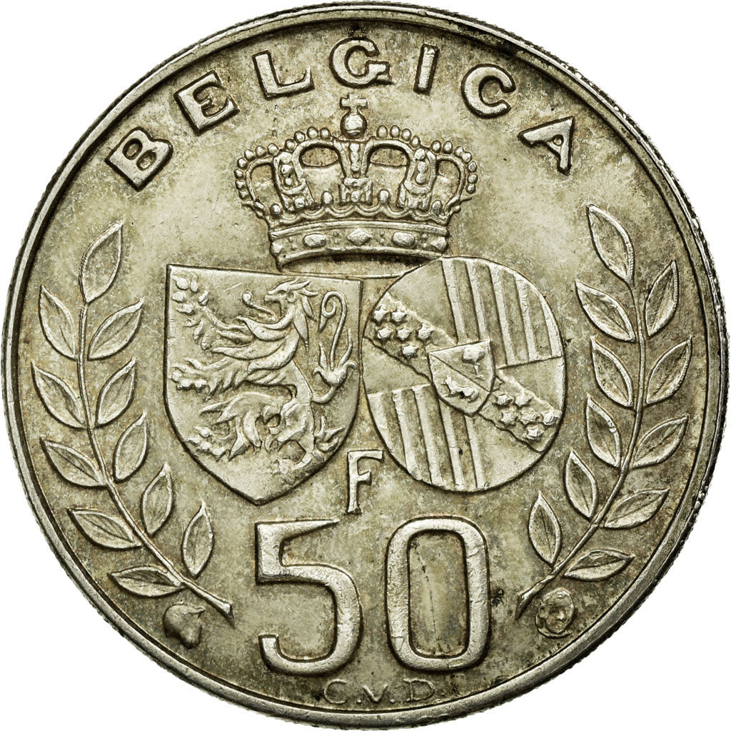 Coin, Belgium, 50 Francs, 50 Frank, 1960, Brussels, AU(55-58), Silver, KM:152.1