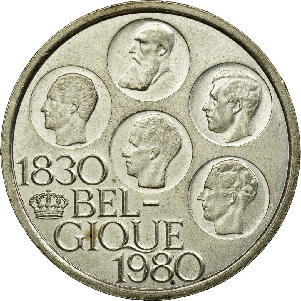 Coin, Belgium, 500 Francs, 500 Frank, 1980, Brussels, AU(55-58), Silver Clad