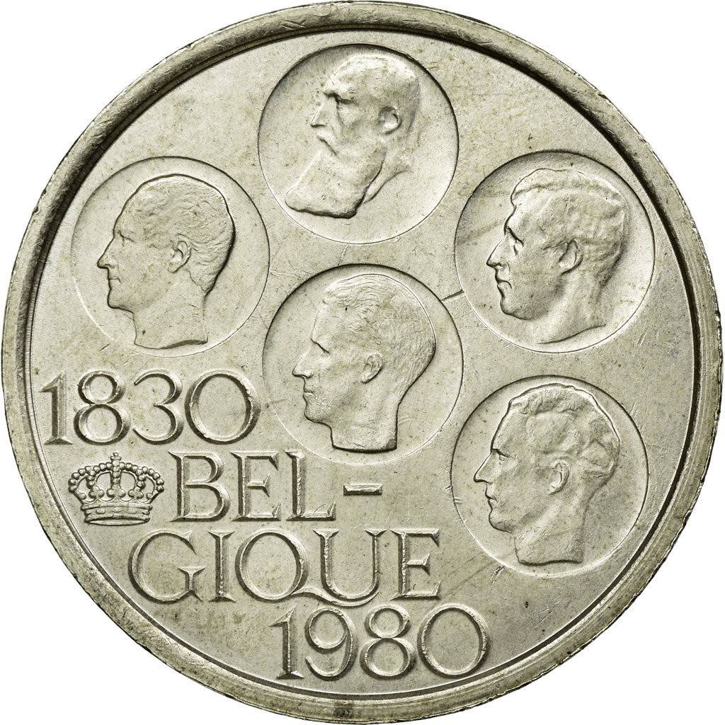 Coin, Belgium, 500 Francs, 500 Frank, 1980, Brussels, AU(50-53), Silver Clad