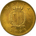 Monnaie, Malte, Cent, 1991, British Royal Mint, TTB, Nickel-brass, KM:93