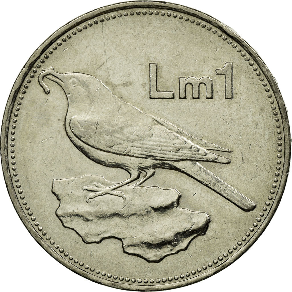Coin, Malta, Lira, 1986, British Royal Mint, EF(40-45), Nickel, KM:82