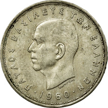 Coin, Greece, Paul I, 20 Drachmai, 1960, VF(30-35), Silver, KM:85