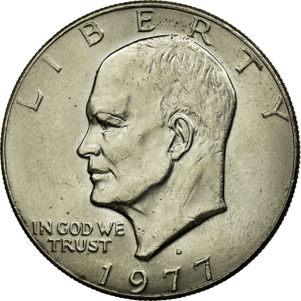 Coin, United States, Eisenhower Dollar, Dollar, 1977, U.S. Mint, Denver