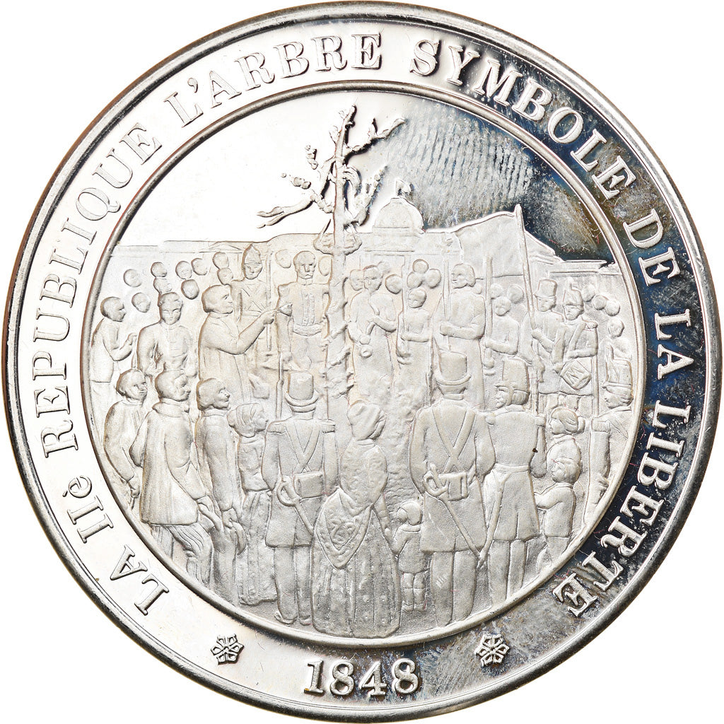 France, Medal, French Fifth Republic, History, MS(65-70), Silver