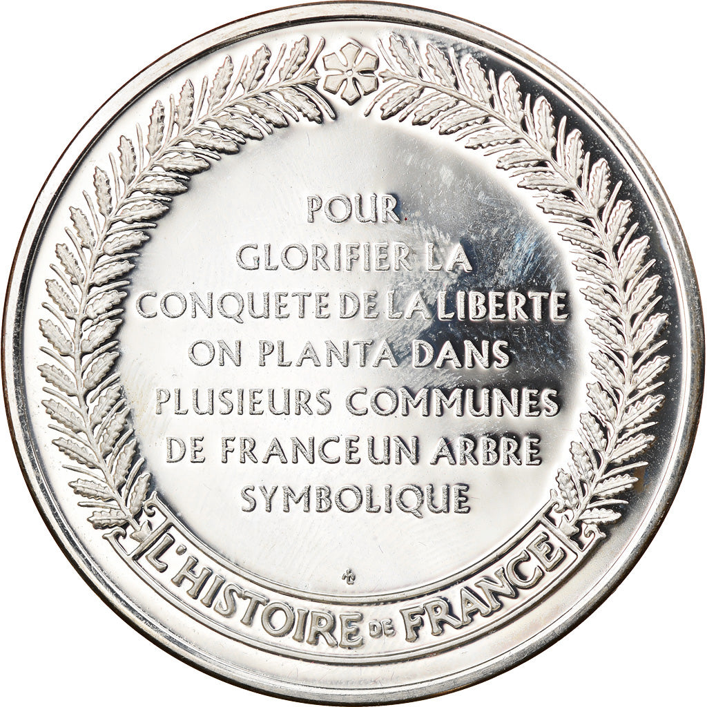 France, Medal, French Fifth Republic, History, MS(65-70), Silver