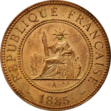 Coin, FRENCH INDO-CHINA, Cent, 1885, Paris, EF(40-45), Bronze, KM:1