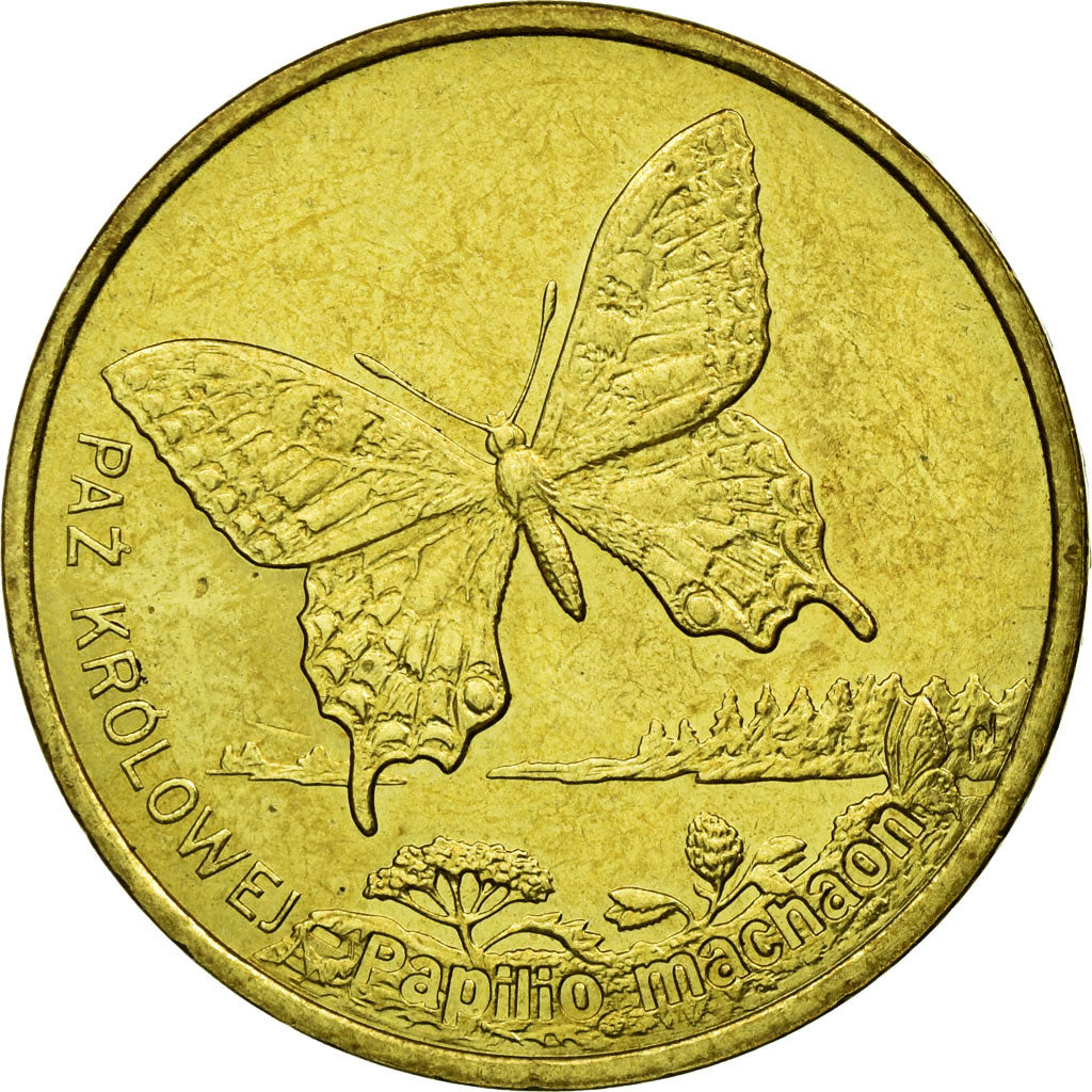Coin, Poland, 2 Zlote, 2001, Warsaw, EF(40-45), Brass, KM:414