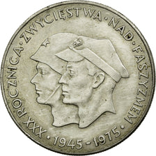 Coin, Poland, 200 Zlotych, 1975, Warsaw, EF(40-45), Silver, KM:79