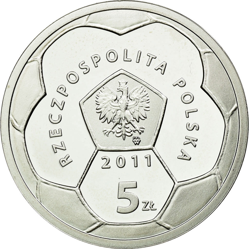Coin, Poland, 5 Zlotych, 2011, Warsaw, MS(63), Silver, KM:800