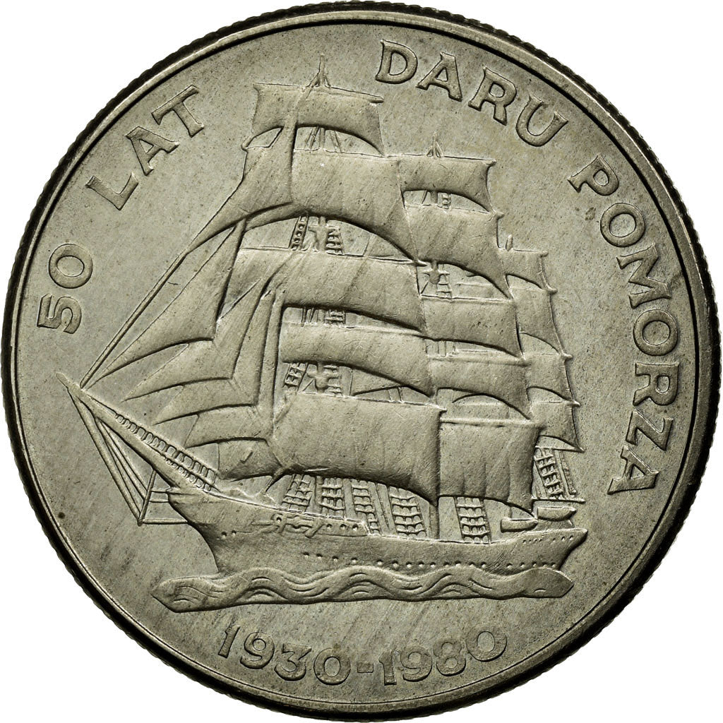 Coin, Poland, 20 Zlotych, 1980, Warsaw, AU(55-58), Copper-nickel, KM:112