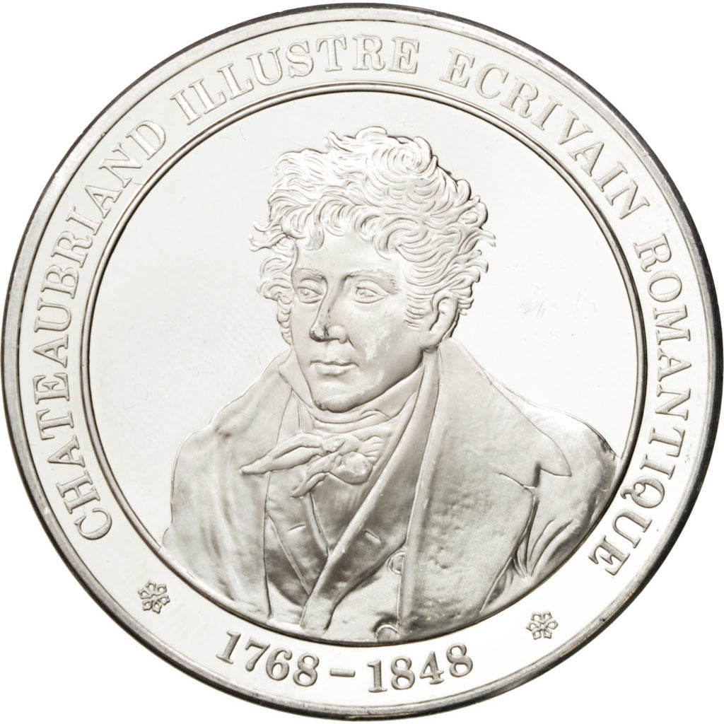 FRANCE, History, French Fifth Republic, Medal, MS(60-62), Silver, 44, 37.50